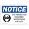 Signmission OSHA Sign, Eye Protection Required When With, 10in X 7in Rigid Plastic, 10" W, 7" H, Landscape OS-NS-P-710-L-12358 - alternate 1